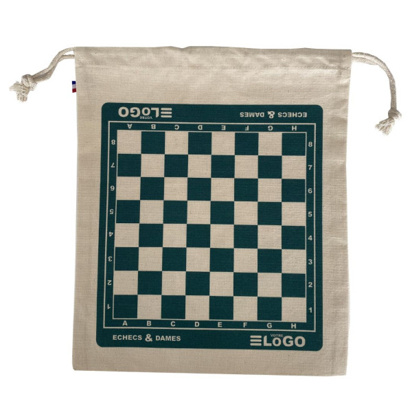 Pochon 3 jeux en 1 en bois Origine France Garantie – Goodie d’entreprise responsable BCM Goodies