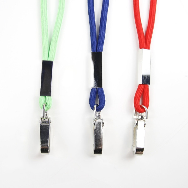 Lanyard Métal 29 rouge personnalisé gravure – Porte-badge événementiel pour entreprises et associations | BCM Goodies