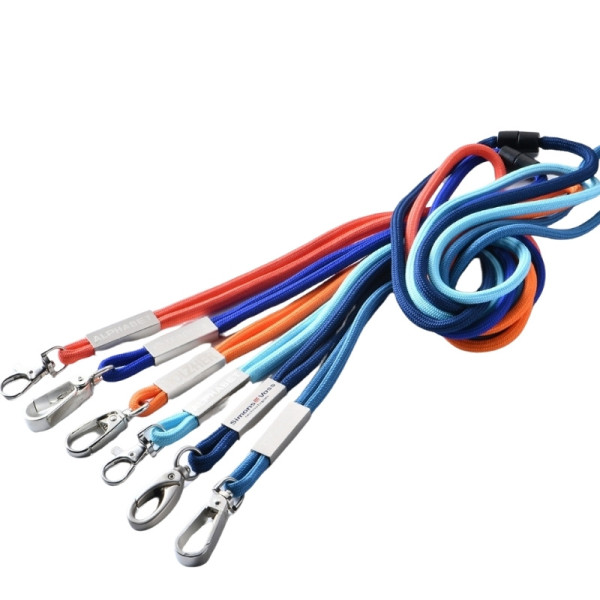 Lanyard Métal 29 rouge personnalisé gravure – Porte-badge événementiel pour entreprises et associations | BCM Goodies