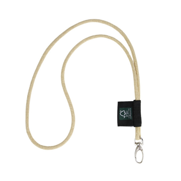 Lanyard PAPER personnalisable en fibre de papier FSC – Tour de cou écologique pour événements professionnels