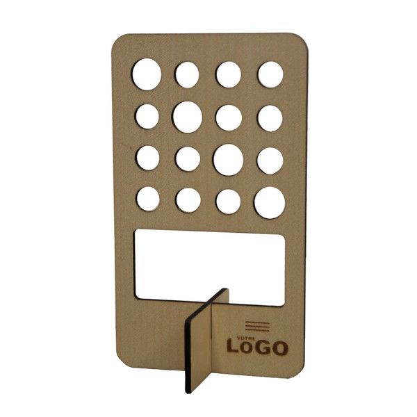 Support en bois pour 16 stylos personnalisable, fabrication française – BCM Goodies