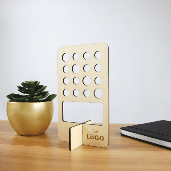 Support en bois pour 16 stylos personnalisable, fabrication française – BCM Goodies
