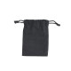Pochon coton personnalisable noir XS 10x14 cm – Communication événementielle et objet publicitaire