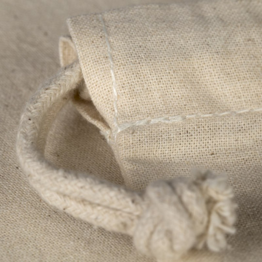 Pochon personnalisable en coton Fairtrade 140g – FIDJI L 30x45 cm avec cordons pour communication d’entreprise