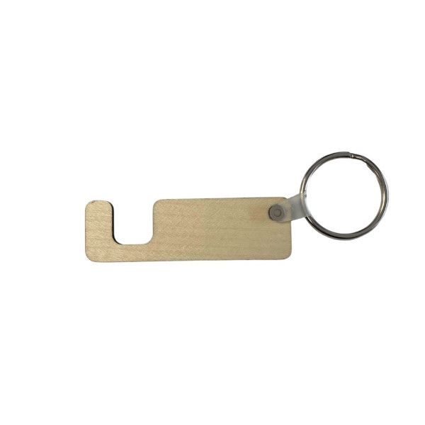 Porte-clés support de téléphone en bois personnalisé fabriqué en France – Marquage sur-mesure pour entreprises