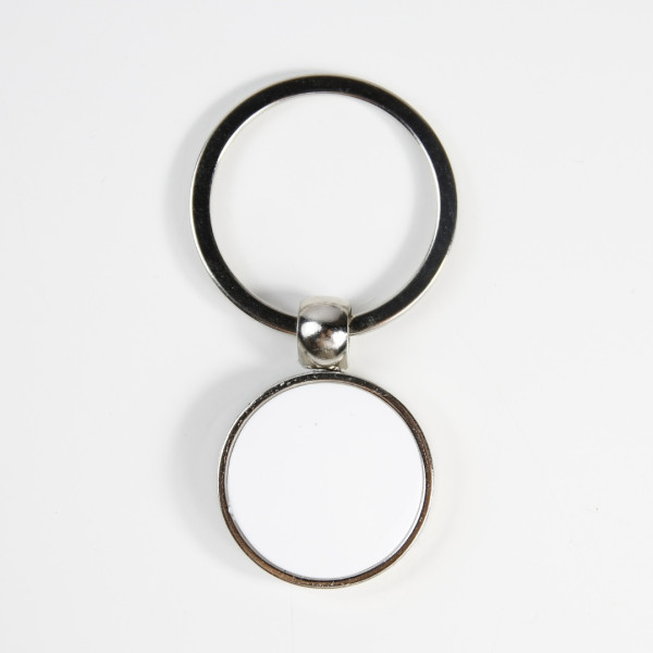 Porte-clés Métallique Rond 35 mm Personnalisable – Goodies Entreprise avec Impression UV Double Face