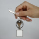 Porte-clés Métallique Carré personnalisé avec impression UV recto verso – Objet publicitaire pour entreprises et associations