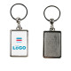 Porte-clés Métallique Rectangle L Personnalisé Origine France Garantie – Communication d’Entreprise BCM Goodies