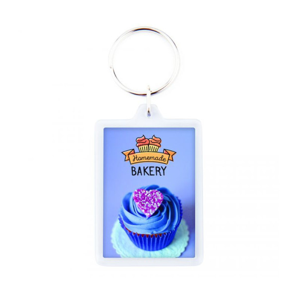 Porte-clé rectangulaire personnalisable Origine France Garantie – Objet publicitaire pour entreprises et organisations