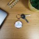 Porte-clé rond 37 mm personnalisé Origine France Garantie – Support de communication B2B