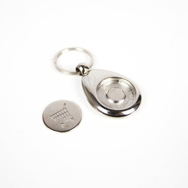 Porte-clés personnalisable Origine France Garantie avec puce de chariot – Impression UV – Support publicitaire B2B pour entrepri