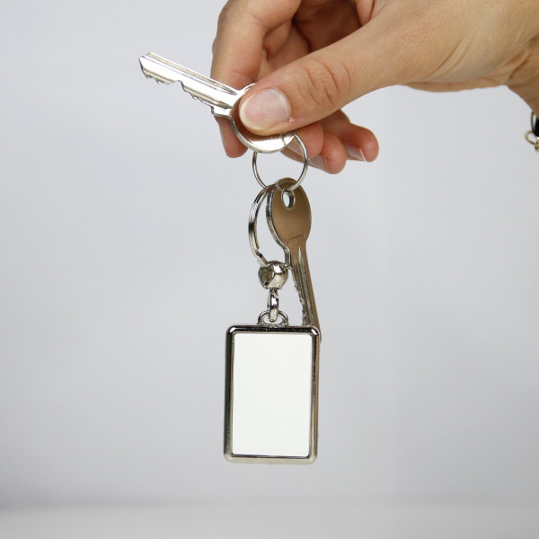 Porte-clés personnalisé rectangle L Origine France Garantie – Support de communication B2B