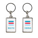Porte-clés personnalisé rectangle L Origine France Garantie – Support de communication B2B