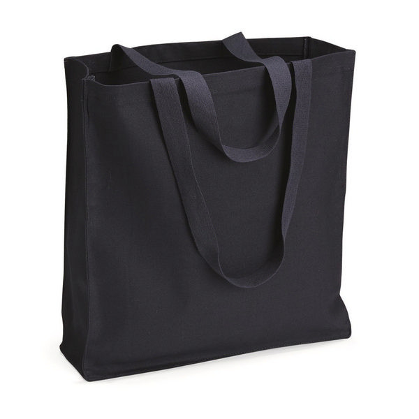 Cabas coton personnalisable Paris 330 noir – Sac publicitaire B2B 20L avec anses longues