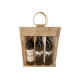 Sac Jute 3 bouteilles personnalisable – Support de communication et cadeau d’entreprise – BCM Goodies