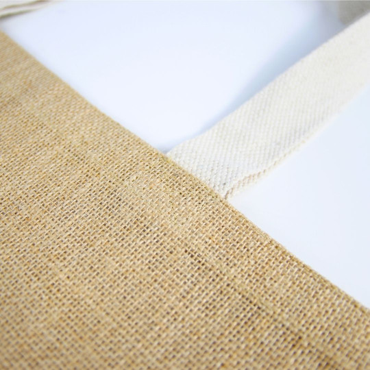 Sac jute GAYA personnalisable avec anses coton – Objet publicitaire pratique pour entreprises et événements
