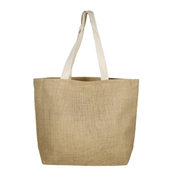Sac jute GAYA personnalisable avec anses coton – Objet publicitaire pratique pour entreprises et événements