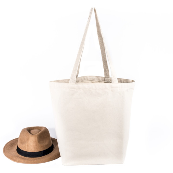 Cabas coton personnalisable NOUMEA 370 écru – Sac publicitaire pour événements et communication d’entreprise