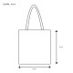 Cabas coton personnalisable PARIS 155 blanc – Sac publicitaire 38x42cm pour communication d’entreprise