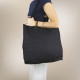 Cabas coton personnalisable Paris 155 Noir 38x42x10 cm – Impression sérigraphique ou numérique – Sac événementiel entreprise BCM