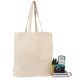 Cabas coton personnalisable PARIS 230 écru – Sac événementiel avec soufflet pour communication d’entreprise
