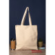 Cabas coton personnalisable PARIS 155 écru avec soufflet – Sac publicitaire B2B pour communication d’entreprise – BCM Goodies