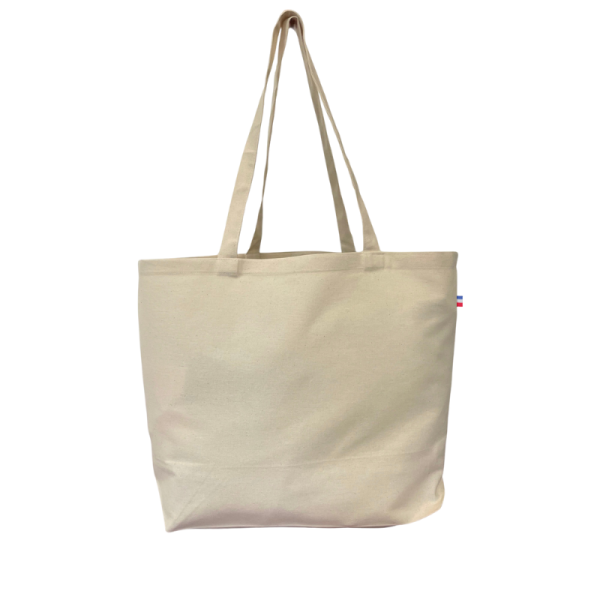 Grand sac coton BIO XXL personnalisable fabriqué en France – Communication responsable pour entreprises et associations | BCM Go