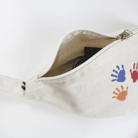 Sac banane personnalisable en coton bio made in France – Objet publicitaire écoresponsable pour entreprises