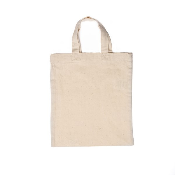Sac coton personnalisable SHORT S 155 écru – Impression numérique recto – Goodies B2B pour événements et communication d’entrepr