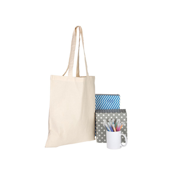 Sac coton BIO BENGAL 155 écru personnalisable – Tote bag publicitaire certifié GOTS pour communication professionnelle