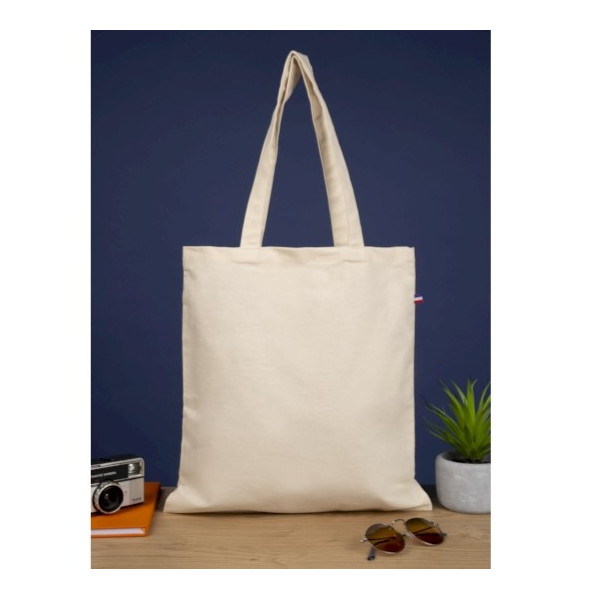 Sac coton biologique ALFRED 250 écru personnalisé Made in France – Communication d’entreprise – BCM Goodies