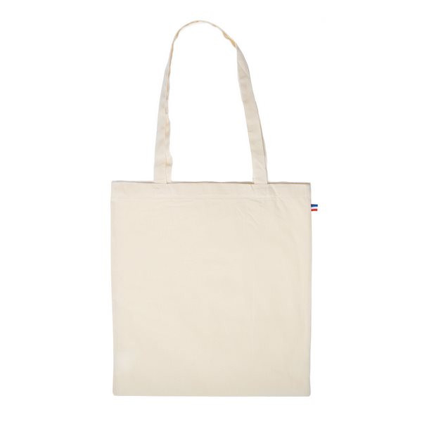 Sac coton biologique ALFRED 250 écru personnalisé Made in France – Communication d’entreprise – BCM Goodies