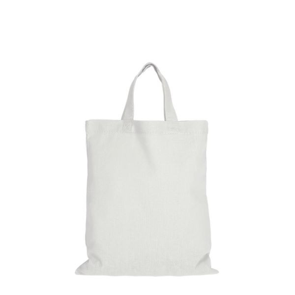Sac coton personnalisable SHORT S 155 blanc – Tote bag publicitaire à anses courtes pour événements et communication B2B | BCM G