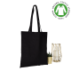 Sac coton BIO BENGAL 155 Noir personnalisé – Tote bag écologique pour communication d’entreprise | BCM Goodies