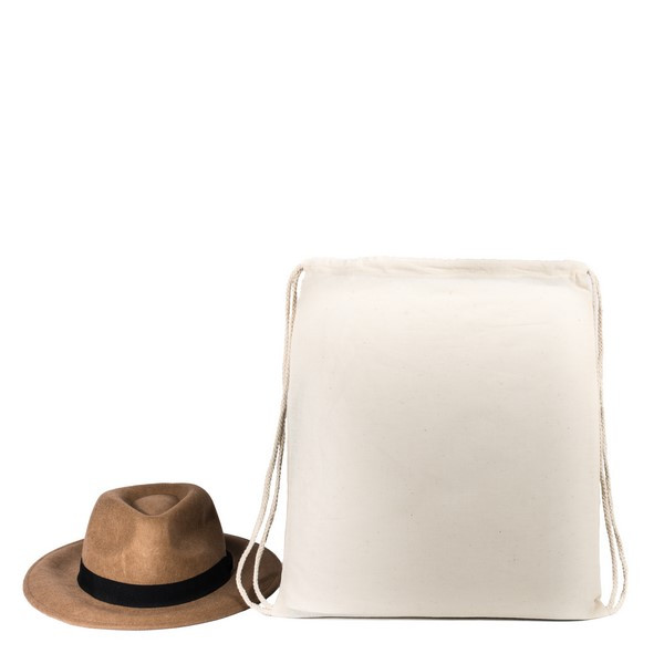 Sac à dos coton personnalisable EASY 155 écru – Marquage quadri ou sérigraphie pour communication B2B