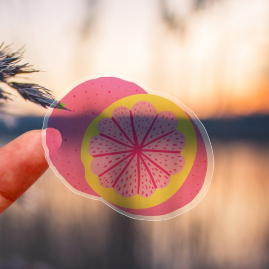 Sticker transparent personnalisable pour communication visuelle B2B – Impression Made in France | BCM Goodies