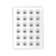 Stickers blancs en planche A5 personnalisables pour communication B2B – Impression numérique vinyle intérieur/extérieur