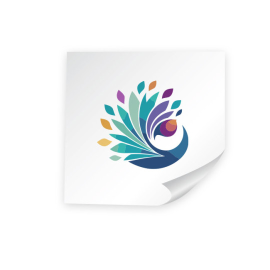 Sticker personnalisable repositionnable rond/carré blanc intérieur/extérieur – Communication événementielle et signalétique prof