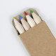 Set 4 crayons de couleur personnalisable en boîte carton – Goodie publicitaire pour communication B2B