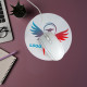 Tapis de souris rond personnalisé BUDGET – Goodies d’entreprise pour communication et fidélisation | BCM Goodies
