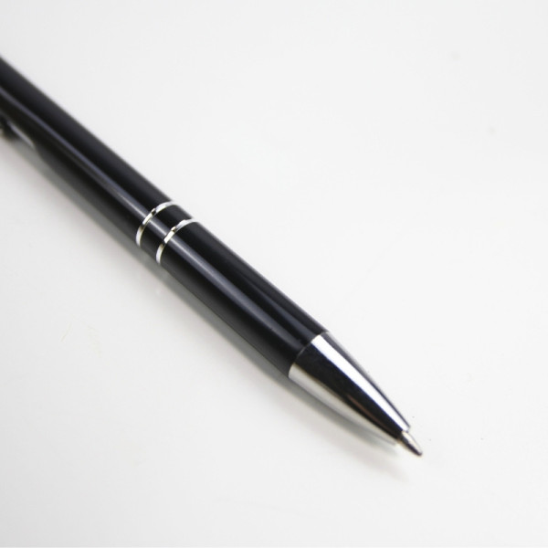 Stylo à bille métal MILAN personnalisable – Gravure laser, plusieurs coloris – Objet publicitaire BCM Goodies