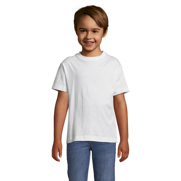 T-shirt Enfant Blanc personnalisable REGENT KIDS – Support textile pour communication événementielle et promotionnelle