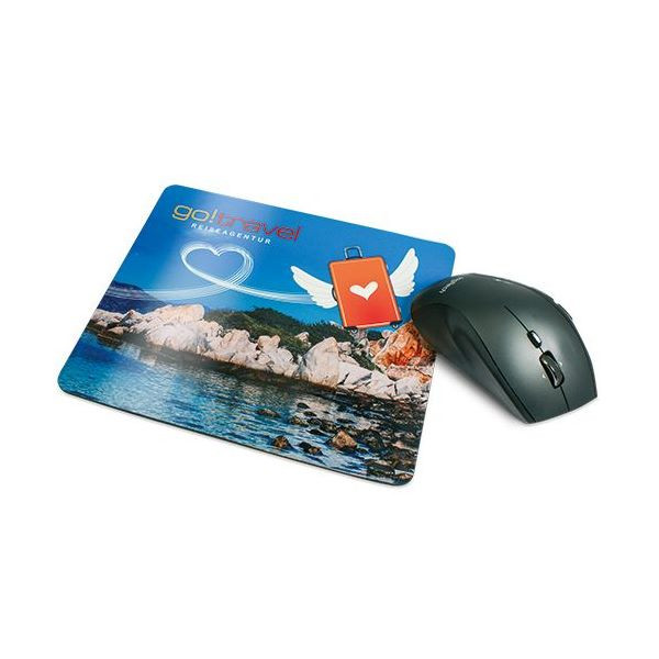 Tapis de souris personnalisé SHINE 230x190 mm – Impression full print pour entreprises et communication professionnelle