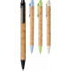 Stylo à bille LIEGE personnalisable en liège et plastique paille de blé – Objet publicitaire écologique BCM Goodies