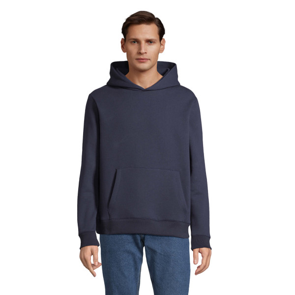 Sweat à capuche personnalisable made in France LEO – 100% coton, marquage local, BCM Goodies