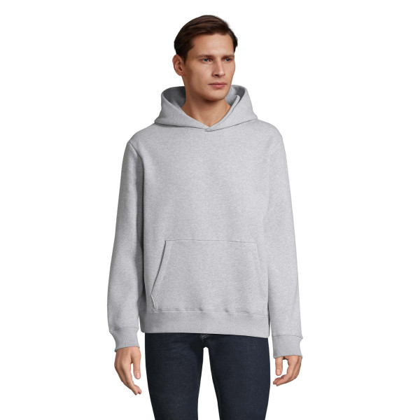 Sweat à capuche personnalisable made in France LEO – 100% coton, marquage local, BCM Goodies