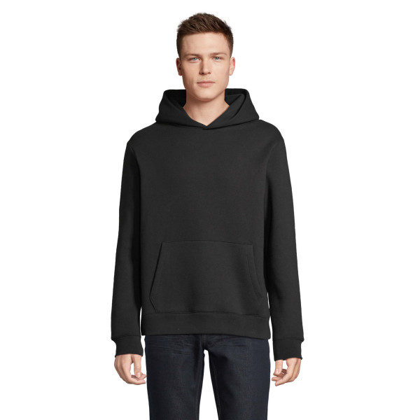 Sweat à capuche personnalisable made in France LEO – 100% coton, marquage local, BCM Goodies