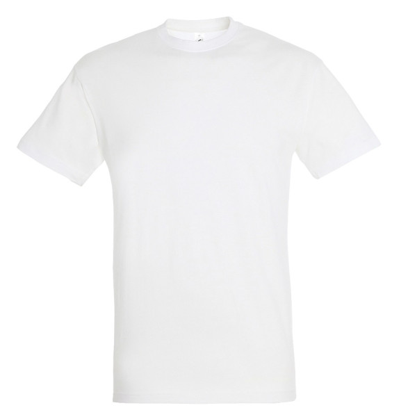 Tee-shirt publicitaire personnalisé blanc en coton avec logo – Support de communication événementiel