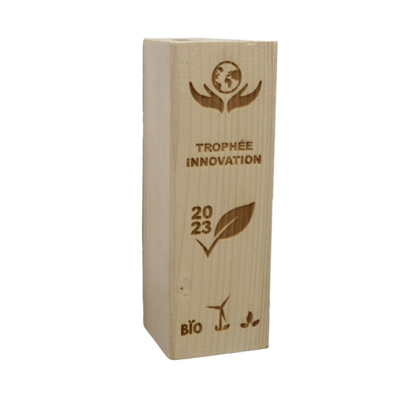 Trophée Bois Bloc 20cm Personnalisable Origine France Garantie – BCM Goodies