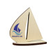 Trophée en bois personnalisé BATEAU 10cm – Fabrication française certifiée pour événements professionnels et associatifs